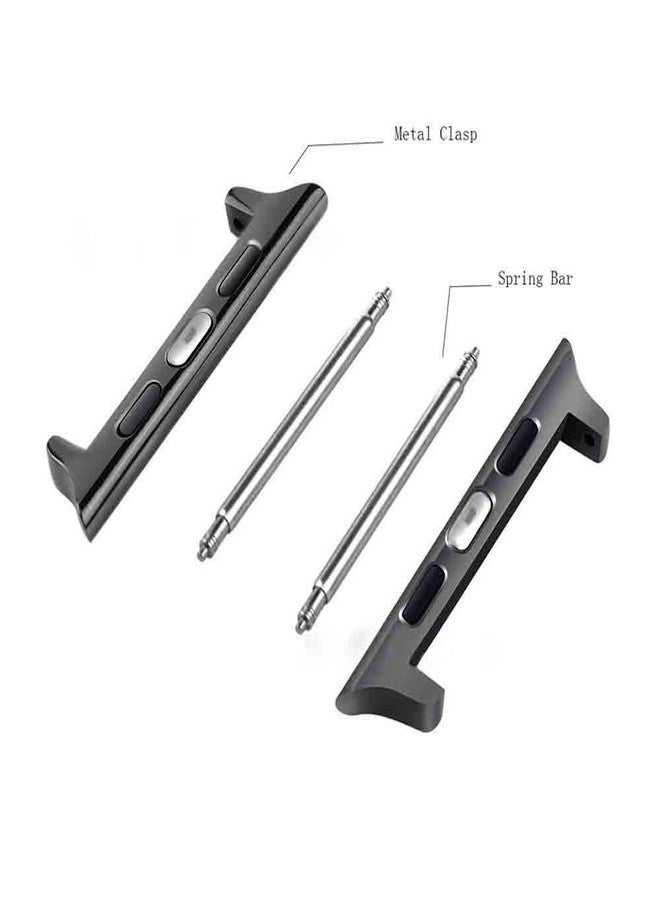 LOOKSEVEN Spring Bar Watch strap connector Stainless Steel Adapter Replaceable Metal Connection Adapter Connection with Replacement Tool Compatible with Apple Watch Band 38mm 40mm 41mm 42mm(Series 10) - Image 3