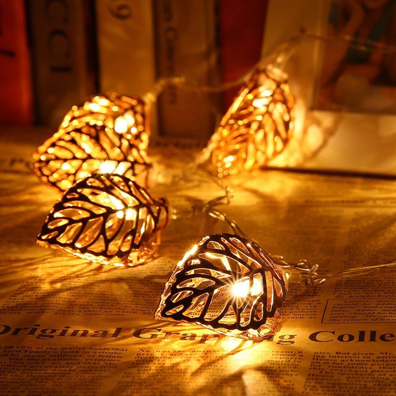 PragArt PragArt Leaf Garden Diwali Christmas Festivals Decoration 42 m Yellow  - Image 5