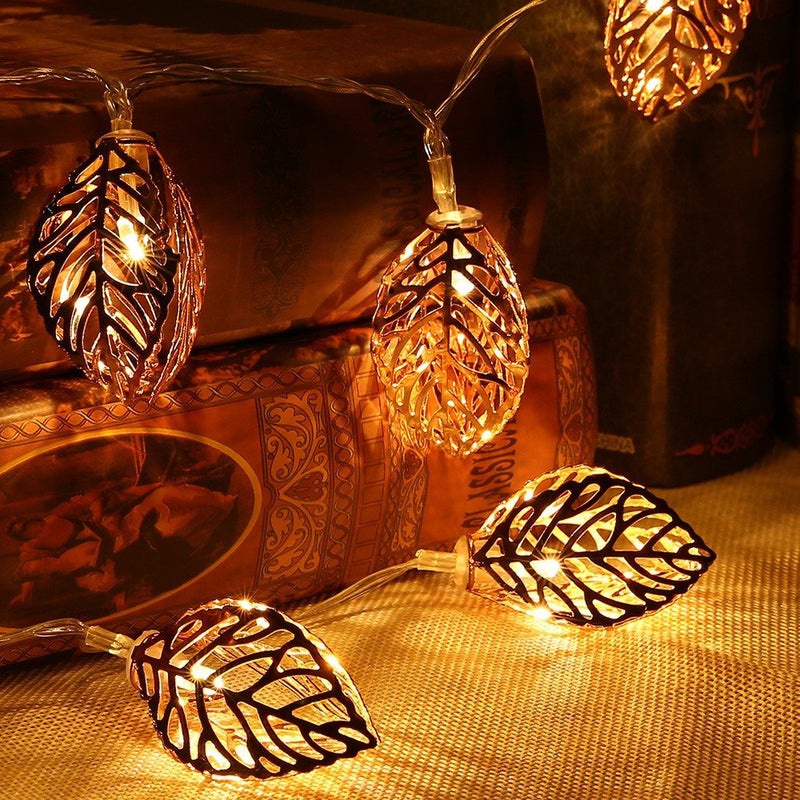 PragArt PragArt Leaf Garden Diwali Christmas Festivals Decoration 42 m Yellow  - Image 2