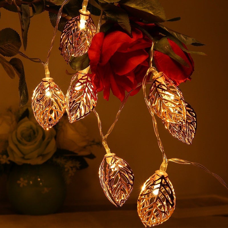 PragArt PragArt Leaf Garden Diwali Christmas Festivals Decoration 42 m Yellow  - Image 1