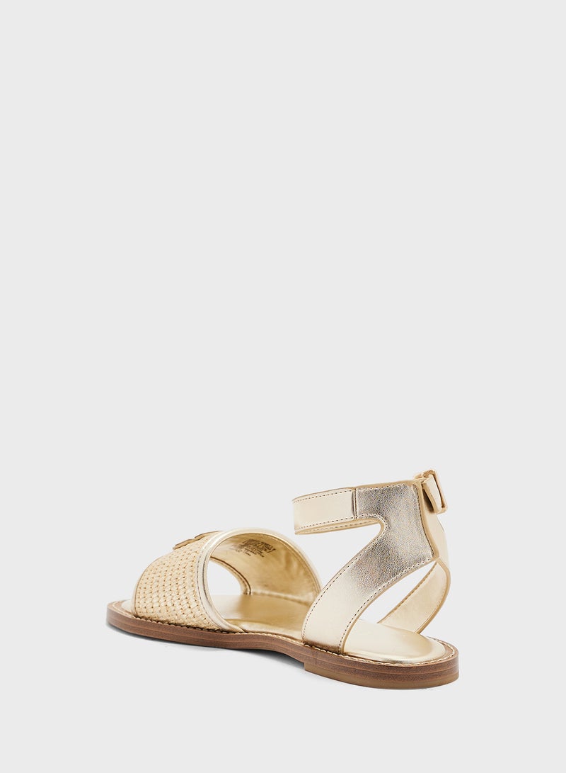 GUESS Shay Ankle Strap Flat Sandals - Image 3