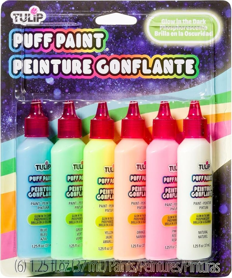 Tulip 17581 Dimensional Metallic Fabric Paint (Glow), 1.25 Fl Oz (Set of 6) - Image 2