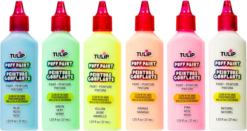 Tulip 17581 Dimensional Metallic Fabric Paint (Glow), 1.25 Fl Oz (Set of 6) - Image 3