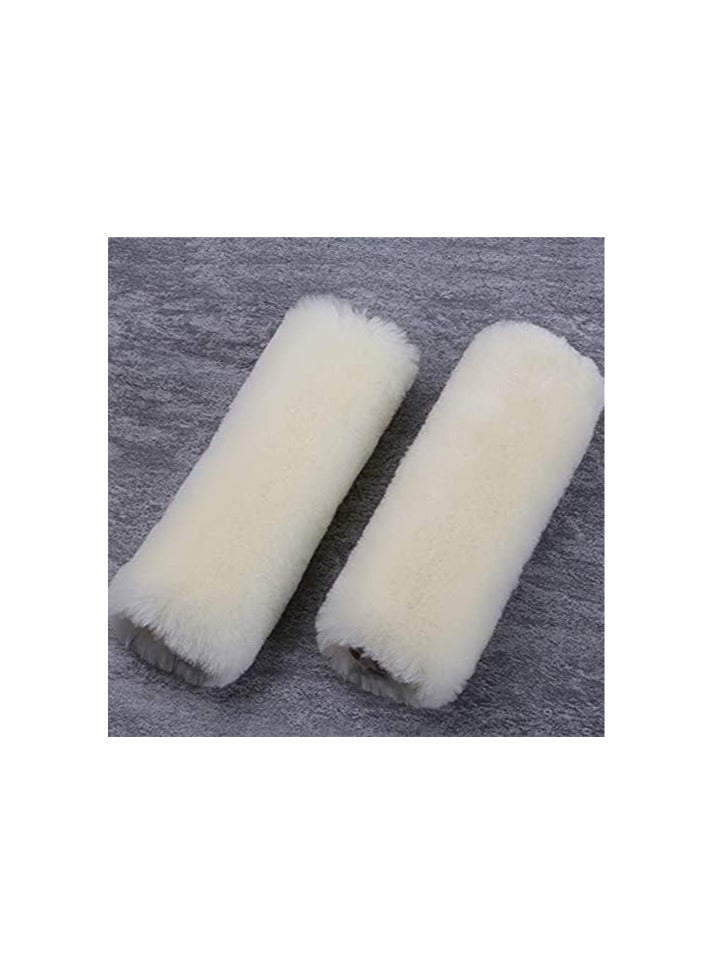 Moro Moro Fluffy Fur Car Seat Belt Shoulder Pads – Soft & Comfortable Protection Pack of 4 - Image 2
