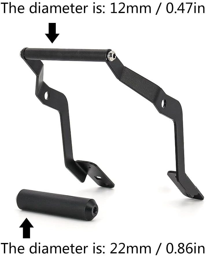 QASULER Motorcycle Windshield Phone Holder Bracket - Image 2