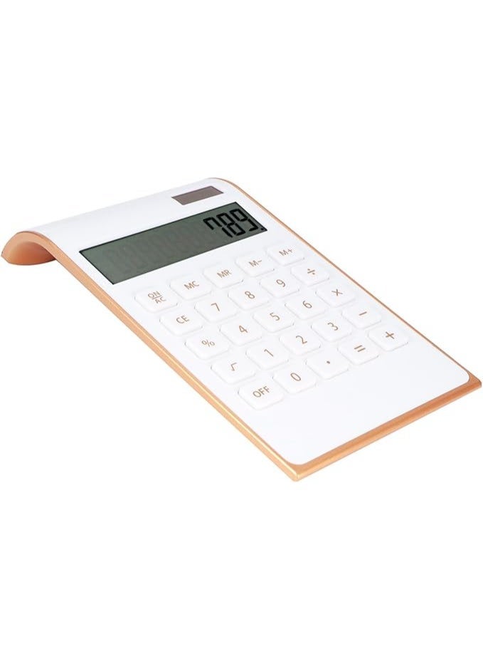 Cryfokt Financial Calculator, 10 Digits Solar Calculator, Office Supplies for Home Business Office Finance (White) - Image 5