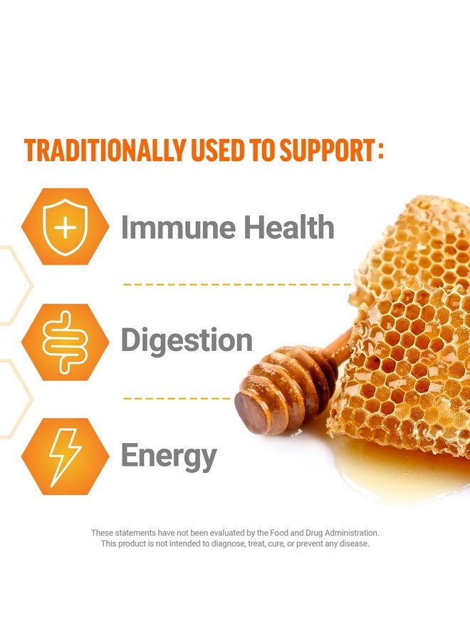 Force Factor عسل مانوكا الملكي من FORCE FACTOR، عسل مانوكا نقي من نيوزيلندا، يدعم صحة المناعة والهضم والطاقة، MGO 130، UMF 5+، مصدر مستدام، عسل-ليمون، 60 مضغوطة ناعمة - Image 2
