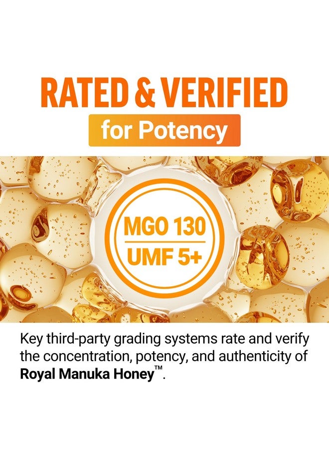 Force Factor عسل مانوكا الملكي من FORCE FACTOR، عسل مانوكا نقي من نيوزيلندا، يدعم صحة المناعة والهضم والطاقة، MGO 130، UMF 5+، مصدر مستدام، عسل-ليمون، 60 مضغوطة ناعمة - Image 4