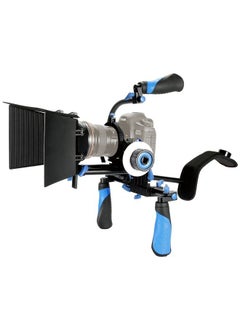 DSLR Rig Movie Kit Shoulder Mount Rig with Follow Focus and Matte Box for All DSLR Cameras and Video Camcorders