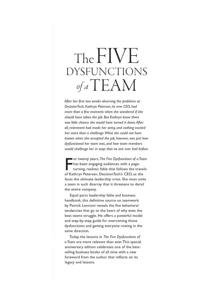 The Five Dysfunctions of a Team: A Leadership Fable - Image 4