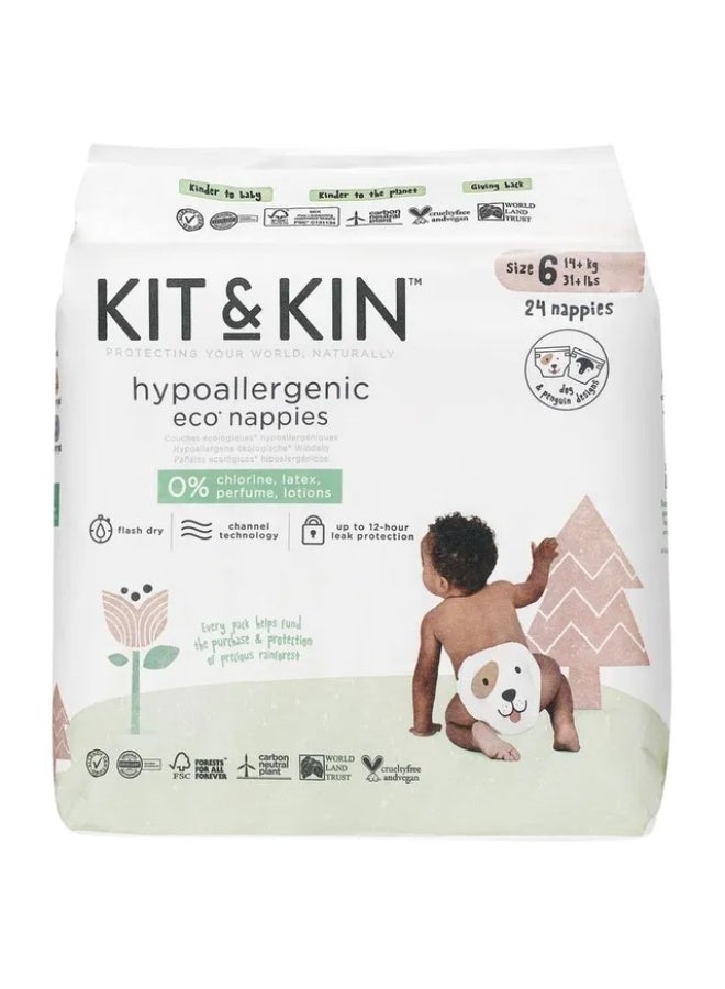 Kit & Kin - Eco Diaper Size 6 14+kg - 24pcs