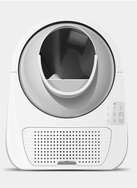 CATLINK™ Scooper Luxury Pro-X. Smart Litter Box, Self-Cleaning Automatic Cat Litter Box, Hands-Free Cleanup with App Control, Double Odor Removal, Extra Large Size for 3.3~22lbs Cats, Smart Robot Cat Litter Box. Come With Waste Bags x 60 (3 Rolls), Sift Filter x 2, Carbon Filter Box x 1 . [Full Pack Set + 12 Months International Warranty].