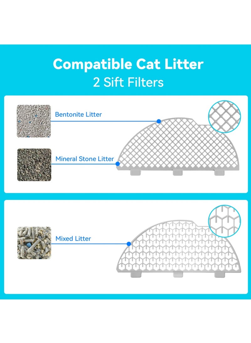 Catlink - CATLINK™ Scooper Luxury Pro-X. Smart Litter Box, Self-Cleaning Automatic Cat Litter Box, Hands-Free Cleanup with App Control, Double Odor Removal, Extra Large Size for 3.3~22lbs Cats, Smart Robot Cat Litter Box. Come With Waste Bags x 60 (3 Rolls), Sift Filter x 2, Carbon Filter Box x 1 . [Full Pack Set + 12 Months International Warranty]. - Image 1