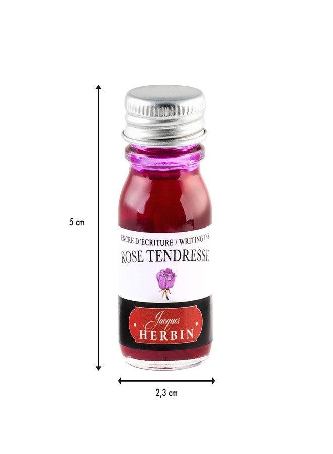 Jacques Herbin Herbin Ink Bottle (Rose Tendresse - 10ML) 11561T - Image 2