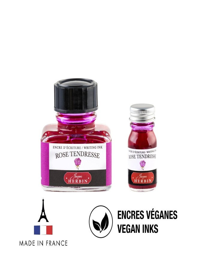 Jacques Herbin Herbin Ink Bottle (Rose Tendresse - 10ML) 11561T - Image 5
