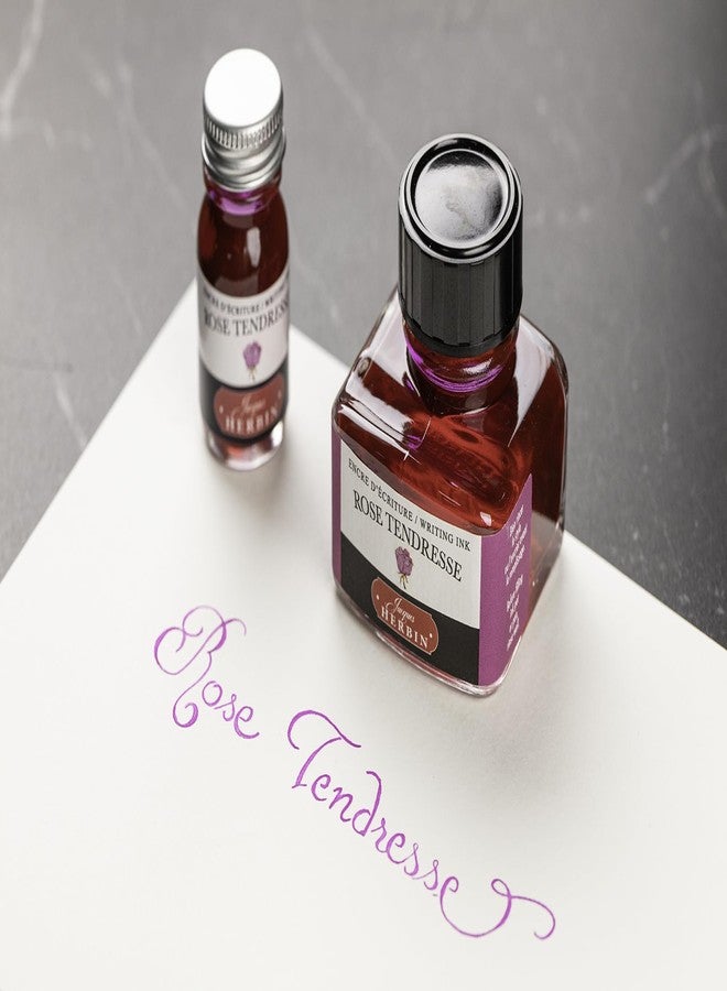 Jacques Herbin Herbin Ink Bottle (Rose Tendresse - 10ML) 11561T - Image 4
