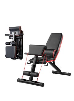TRASSLE Adjustable Weight Bench Home Training Gym Weight Lifting Sit Up Ab Bench Flat Incline Decline Multiuse Exercise Workout Bench  - Image 1