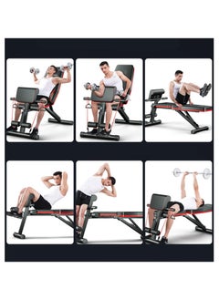 TRASSLE Adjustable Weight Bench Home Training Gym Weight Lifting Sit Up Ab Bench Flat Incline Decline Multiuse Exercise Workout Bench  - Image 4