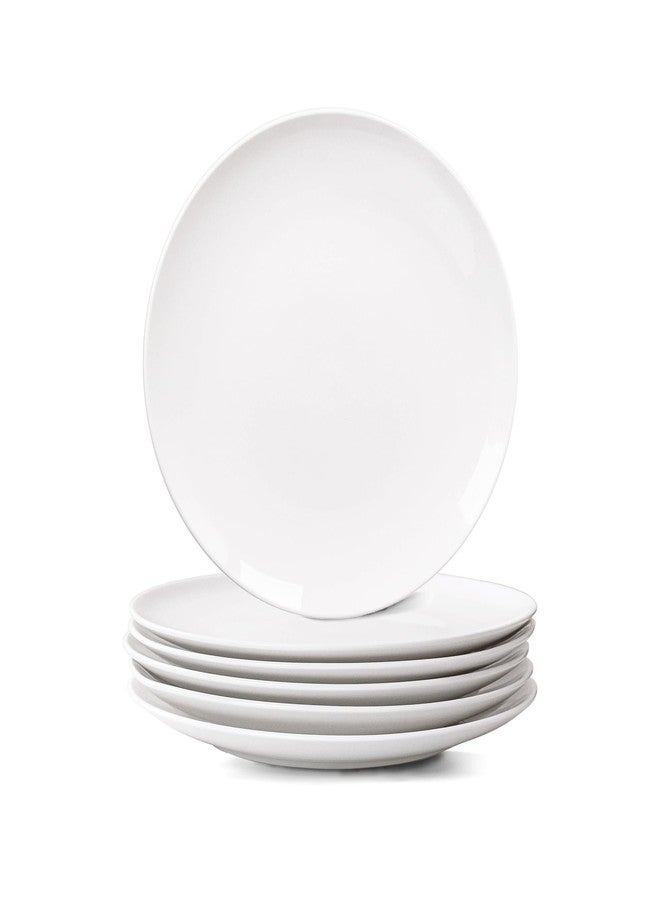 YALONG White Dinner Plates Set of 6, 10 Inch Ceramic Plates – White Porcelain Dinner Plates for Kitchen, Serving & Everyday Use, Microwave & Dishwasher Safe, 25.4Cm - Image 1