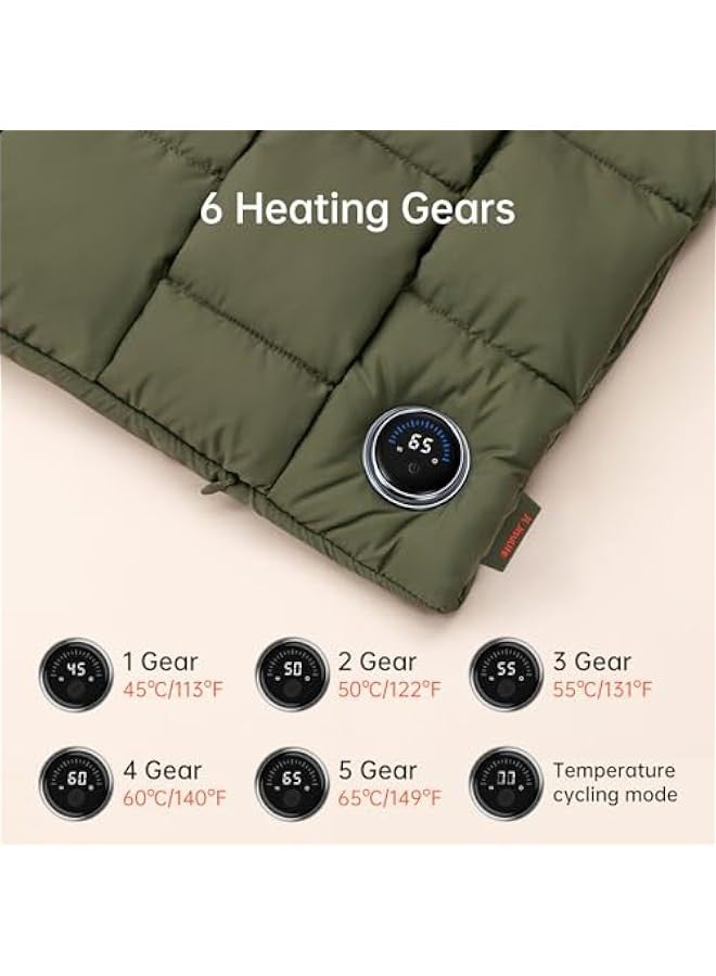 Generic Hand Warmers Rechargeable, 6 Gears Heated Gloves with Power Bank, Multi-Functions Heating Pad & Hand Warmers, Heated Gloves Gifts for Women, Kids, Hunting, Camping  - Image 4