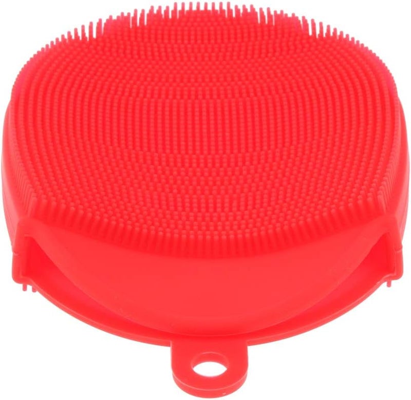 klarako Silicone Body Brush, Washing Scrubber,Shower Glove Exfoliating Body Cleansing Pad Sponge Bathing Cleaner SPA Feet Back Massage for All Kind Skins klarakoRed - Image 3