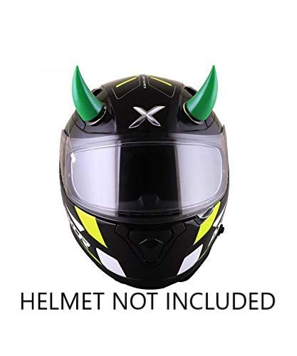 SELVIKE Devil's Helmet Horn with Suction Rubber Pad for All Bikes and Motorcycles (Pack of 2) (Green) - Image 3