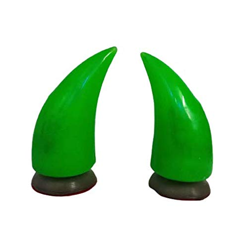 SELVIKE Devil's Helmet Horn with Suction Rubber Pad for All Bikes and Motorcycles (Pack of 2) (Green) - Image 2