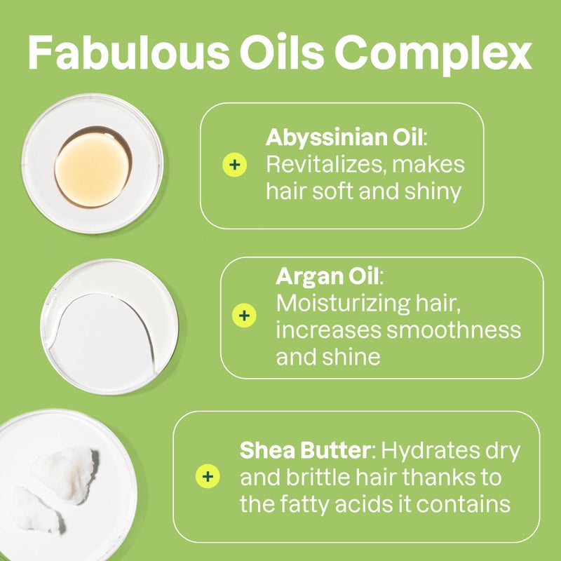 ATTITUDE Repairing Hair Mask, Nourishes and Improves Hair's Appearance, Fabulous Oils Blend, Abyssinian Oil, Argan Oil, Shea Butter, Vegan Hair Care, Pink Argan Scent, 5 Fl Oz - Image 3