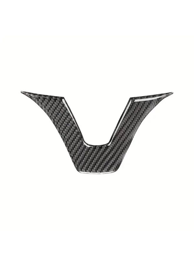 Carbon Fiber Steering Wheel Cover for Mercedes W205 C Class GLC Premium ABS Resin Red Accents Black Design Durable Interior Trim Accessory Easy Installation Enhanced Grip Style Car Interior Upgrade - Image 3