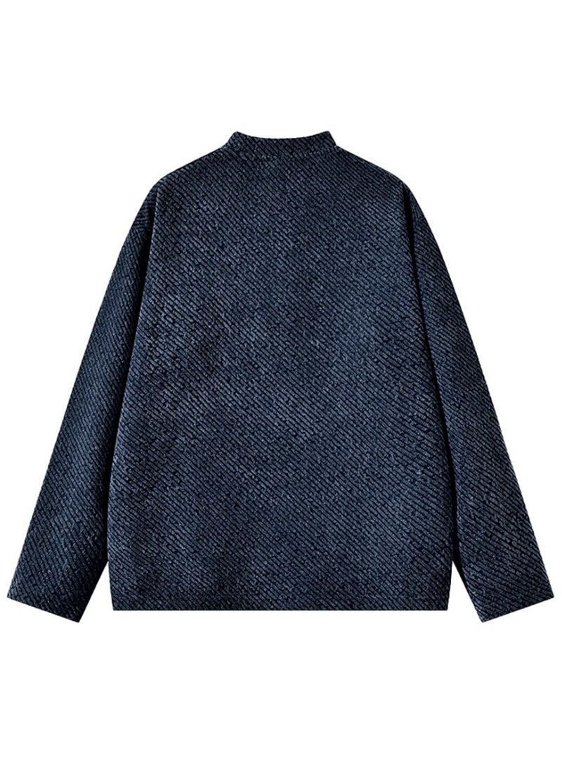 فيلا FILA Men's and women's knitted sweater with half-open collar - Image 5