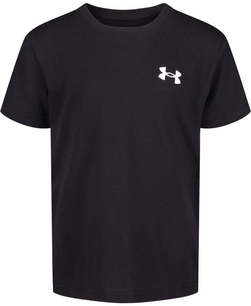 Under Armour Boys' Elite Short Sleeve T-Shirt, Stylish Crew Neckline & Fuller Cut for Complete Comfort, Black SP22, 6 - Image 1