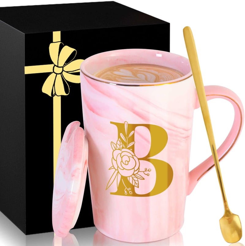 MNZZ Personalized Ceramic Coffee Mug with Lid Tea Cup Women Girl Friend Birthday Gifts 16th 18th 19th 20th 21st 30th 40th 50th 60th 70th 80th 45th 65th 75th 1974 1964 40 60 70 Year Old Funny Meaningful,B - Image 1