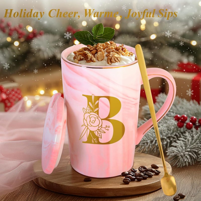 MNZZ Personalized Ceramic Coffee Mug with Lid Tea Cup Women Girl Friend Birthday Gifts 16th 18th 19th 20th 21st 30th 40th 50th 60th 70th 80th 45th 65th 75th 1974 1964 40 60 70 Year Old Funny Meaningful,B - Image 3