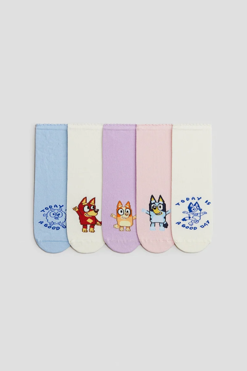 H&M 5-pack motif-detail socks