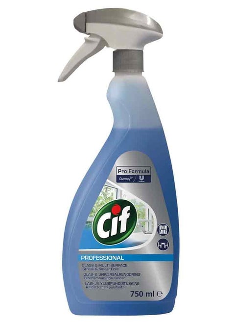 Professional Formula Glass & Multi-Surface Cleaner Spray 750 ML