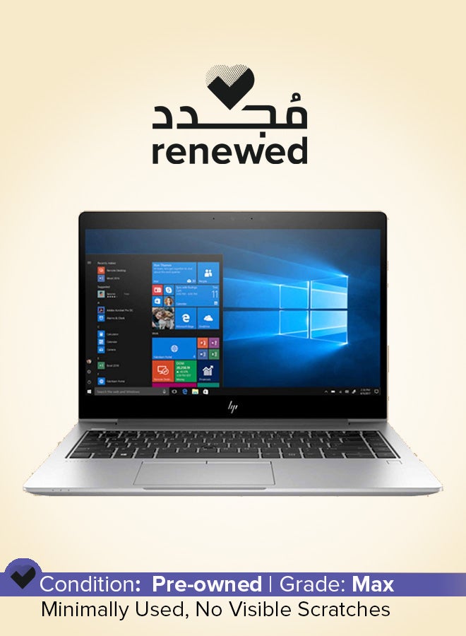 Renewed - Elitebook 840 G6 Laptop With 14-Inch Display,Intel Core i7 Processor/8th Gen/8GB RAM/256GB SSD/Intel UHD Graphics 620 English silver