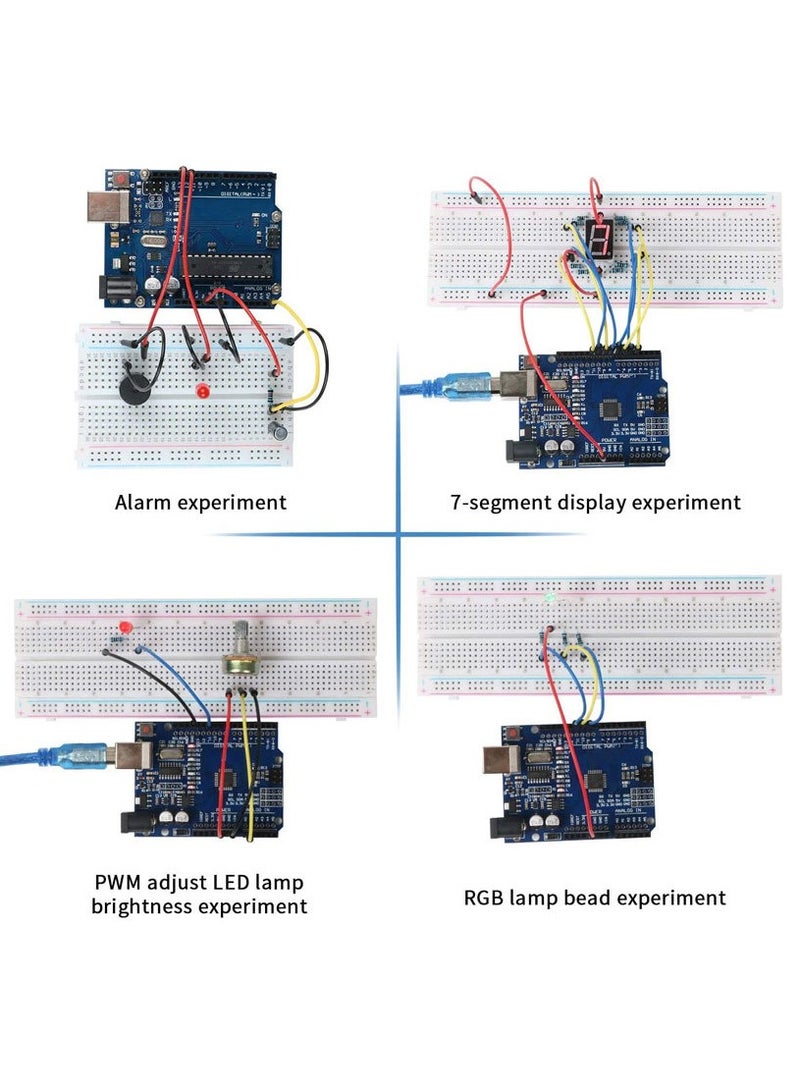 Kit,UNO R3 Getting Started Kit - Stepper Motor, LCD1602, Servo Motor, Relay, Prototype Shield, etc. for beginners of  projects - Image 2