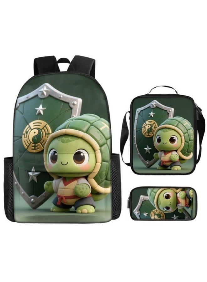Bright Li Fire Unlock the new fashion of childish fun! Three-piece set of bags, cartoon elements for children and teenagers (students, children, friends' outings, mountain climbing, schooling, etc. can be used) - 103  - Image 2