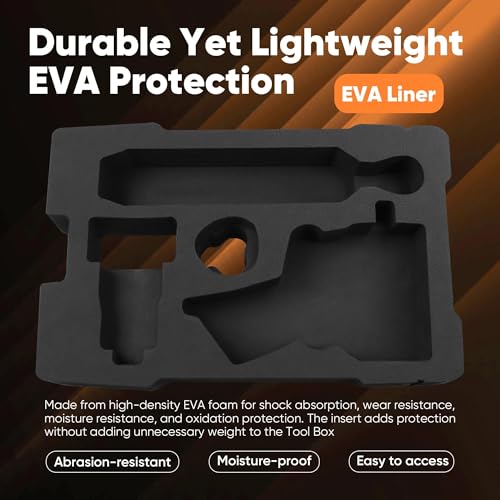 Yudylg EVA Liner Organizer Compatible with 8435 Series Tool Box,Custom EVA Inserts Fit for 3/8" Impact Wrench 2562 Series Tools and 3/8" 2457 Series Cordless Tools - Image 5