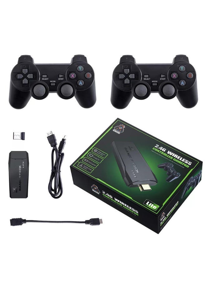 عصا ألعاب ريترو لاسلكية بدقة 4K عالية الوضوح | أكثر من 20,000 لعبة كلاسيكية مدمجة | وحدتا تحكم لاسلكيتان | وحدة تحكم ريترو قابلة للتوصيل والتشغيل، تدعم HDMI، للأطفال والكبار - Image 1