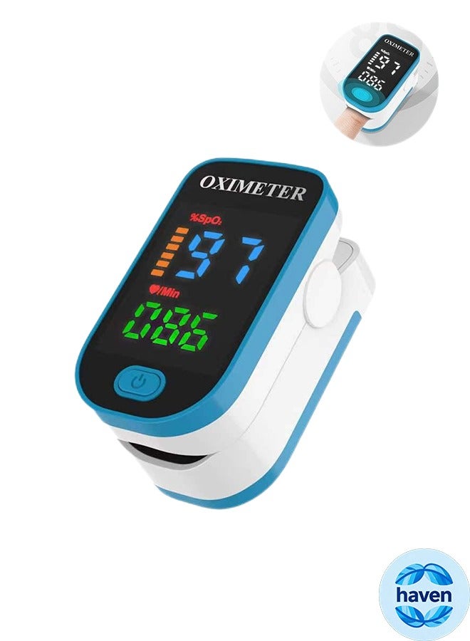 HAVEN Finger Pulse Oximeter,Finger Clip Oximeter,Portable Finger Clip Oximeter For Medical Blood Oxygen Saturation Detection, Household Pulse And Heart Rate Monitoring for Adults and Child - Image 1