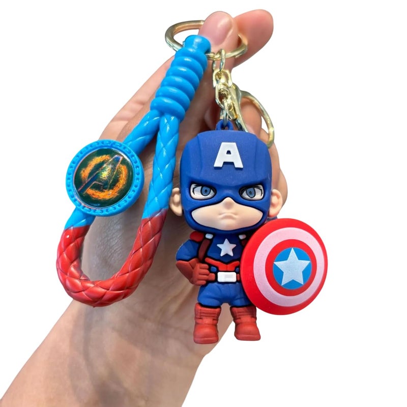 FowWelt Cartoon Characters Keychain for Girls Boys, Cute Silicon Keychains Accessories Keyring Key Purse Backpack Car Charms for Kids Gifts - Image 1