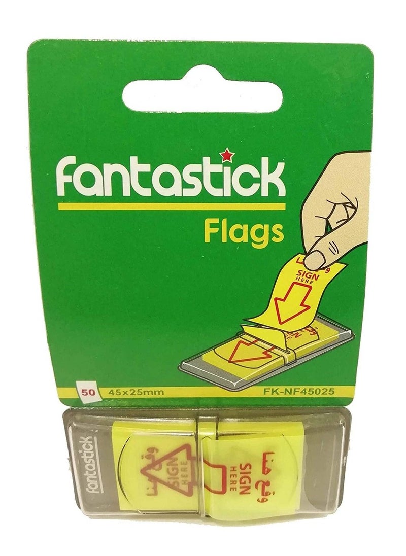 Fantastick 200-Piece Sign Here Flags Yellow  - Image 2