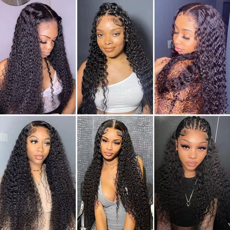 Daules 5x5 Deep Wave HD Lace Closure Wigs Human Hair 5x5 Curly Closure Wig for Women 180% Density Pre Plucked with Baby Hair Glueless Deep Wave Wig Super Soft 20 inch - Image 5