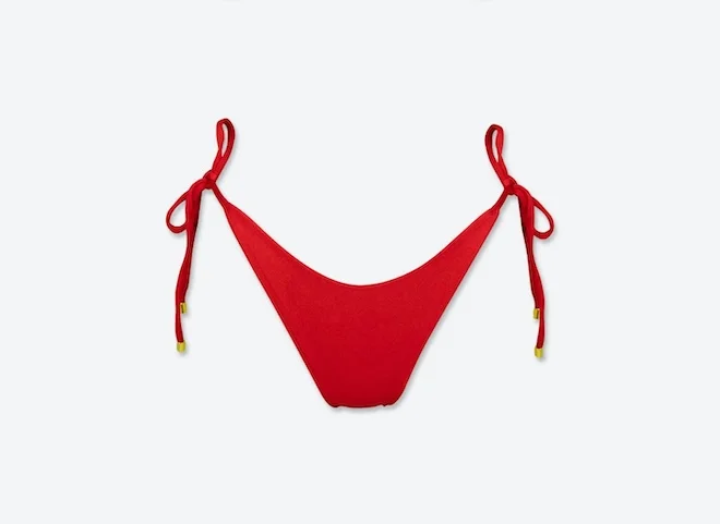 ملابس سباحة اي بي واي Talia inferno tie-sides lustrous bottom