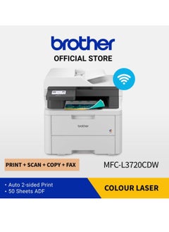 BROTHERS MFC-L3720CDW, Wireless All-in-One Color Laser Printer with Copy, Scan and Fax, as well as Duplex and Mobile Printing  - Image 3
