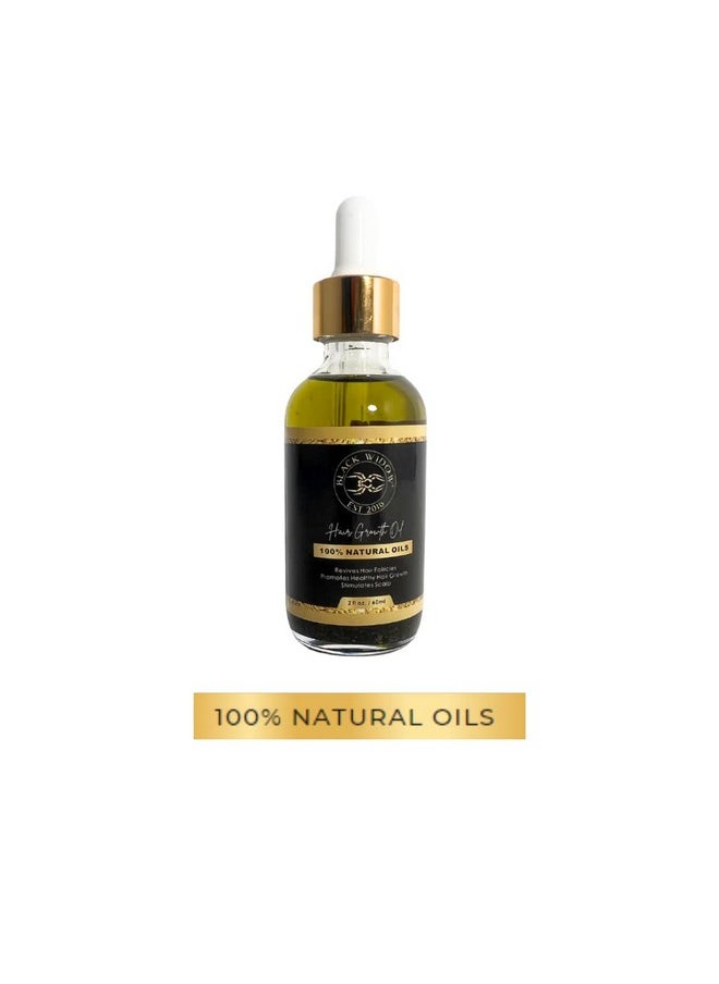 Black Widow Executive Brand Razor - Black Widow Hair Growth Oil 2Oz Natural Oil Forthicker Longer Hair - Image 1