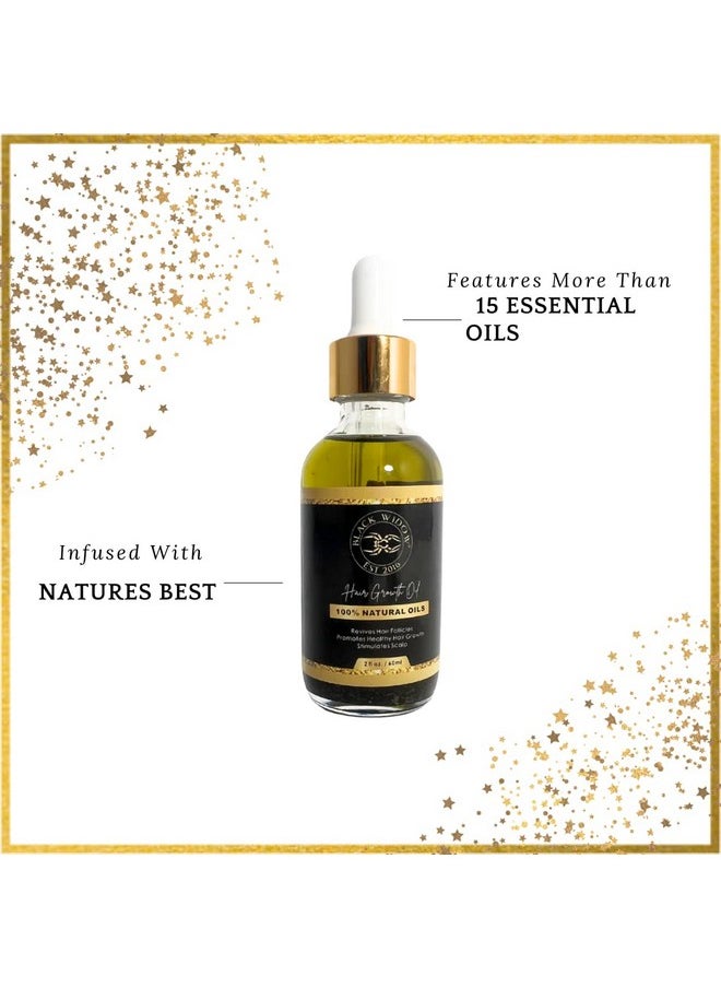 Black Widow Executive Brand Razor - Black Widow Hair Growth Oil 2Oz Natural Oil Forthicker Longer Hair - Image 1