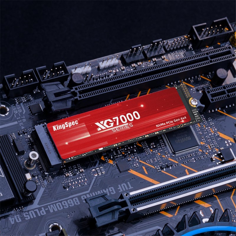 KingSpec XG7000 4TB NVMe SSD M.2 PCIe Gen4 M.2 2280 Internal Solid State Drives Up to 7400MB/s Suitable for Desktop, Gaming Laptop, Enthusiasts, IT Profession - Image 4