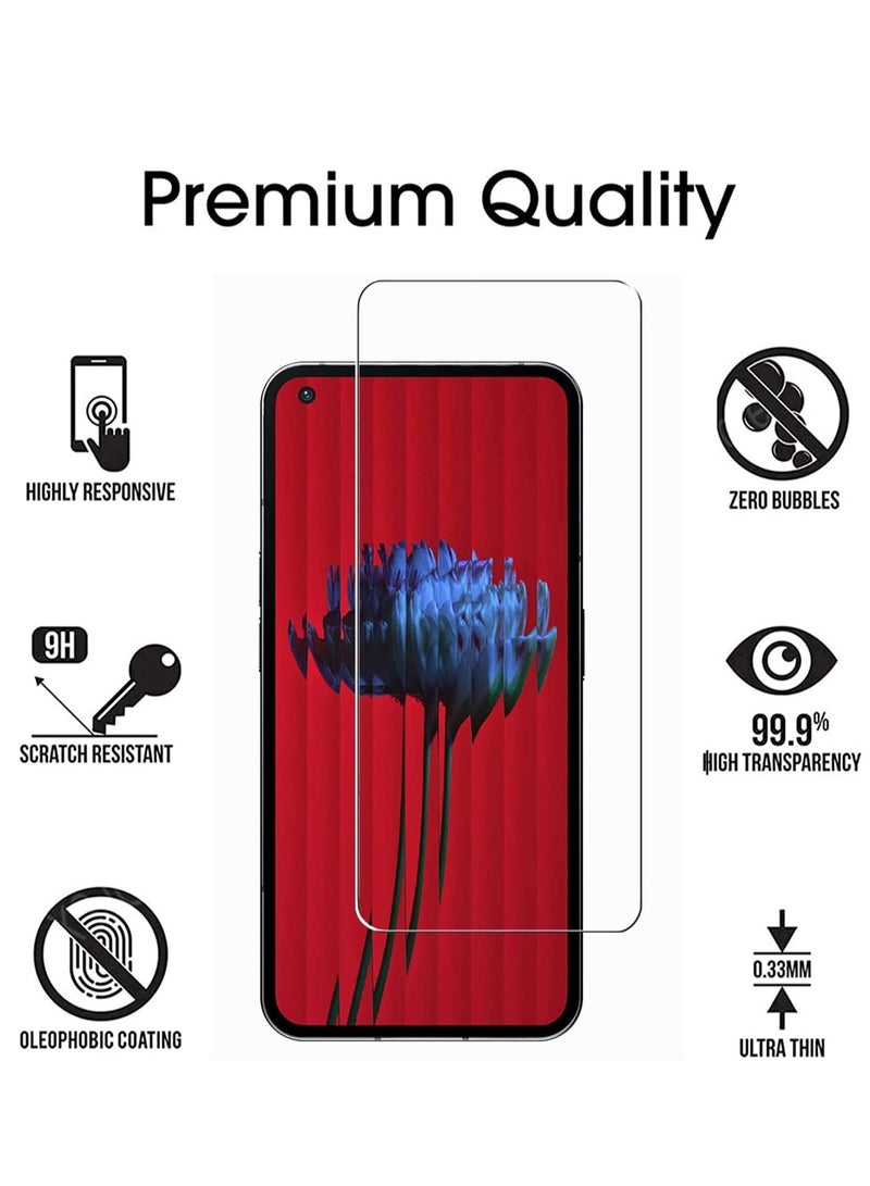 DUSALA 3 Pack Tempered Glass for Nothing Phone 1 Screen Protector,9H Hardness High Definition Clear Scratch Resistant Bubble Free Anti-Fingerprints - Image 2